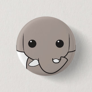 Sumatran Elefant-Gesichts-Knopf Button
