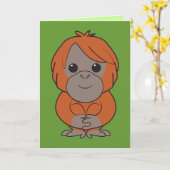 Sumatran Orang-Utan Karte (Gelbe Blume)
