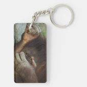 Sumatran Orang-Utan, Pongo pygmaeus Schlüsselanhänger (Rückseite)