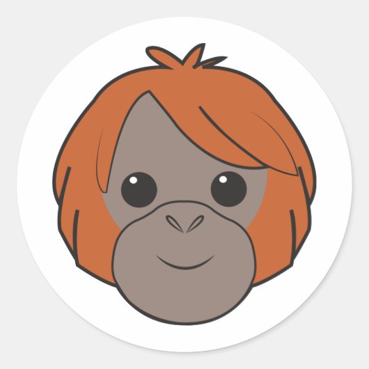 Sumatran Orangutan Stickers (Vorderseite)