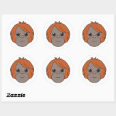 Sumatran Orangutan Stickers (Blatt)