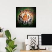 Sumatran Tiger Art Print Poster (Heimbüro)
