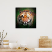 Sumatran Tiger Art Print Poster (Küche)