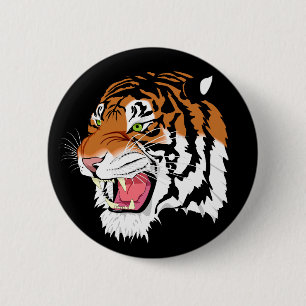 Sumatran Tiger Button