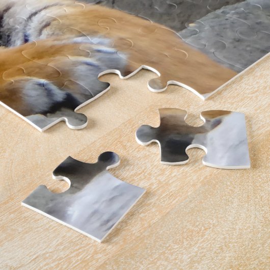 Sumatran Tiger. Große Katzen. Puzzle (Seite)