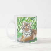 Sumatran Tiger in der Bambusdschungel-Tasse Mattglastasse (Links)