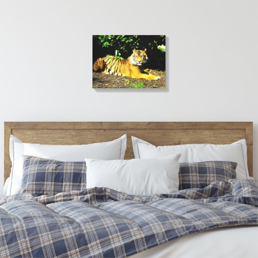 Sumatran-Tiger Leinwanddruck (Insitu (Schlafzimmer))