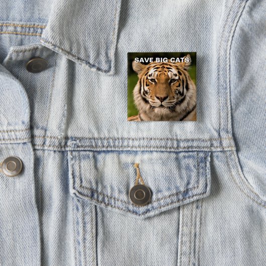 Sumatran Tiger Portrait Button (Beispiel)