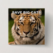 Sumatran Tiger Portrait Button (Vorderseite)