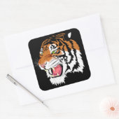 Sumatran Tiger Quadratischer Aufkleber (Umschlag)