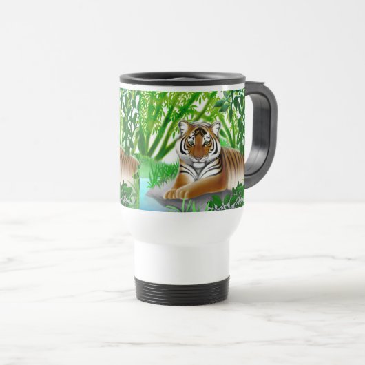 Sumatran Tiger-Reise-Tasse Reisebecher (VorderseiteRechts)