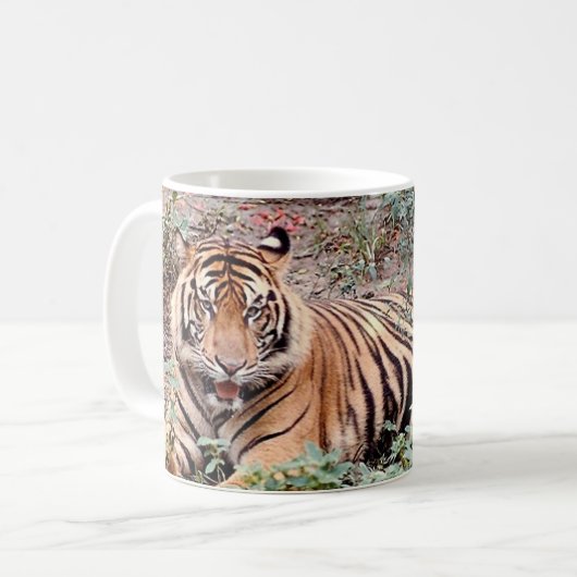 Sumatran Tiger Resting Tasse (Vorderseite Links)