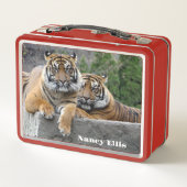Sumatran Tiger Skin Metall Brotdose (Rückseite)