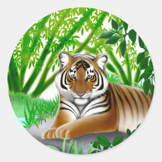Sumatran Tiger Sticker (Vorderseite)