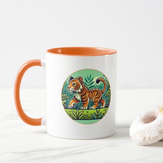 Sumatran Tiger Tasse (Mit Donut)