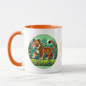 "Sumatran Tiger Tasse - Jungle Design (Links)