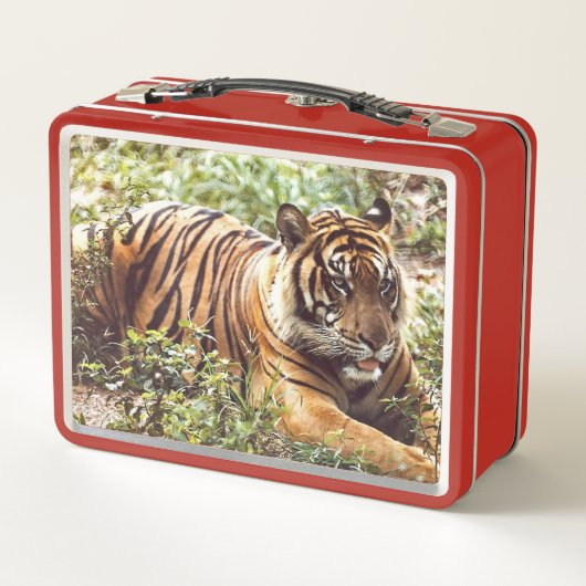 Sumatran Tiger Wild Metal Lunchbox (Rückseite)