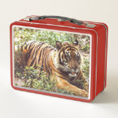 Sumatran Tiger Wild Metal Lunchbox (Rückseite)