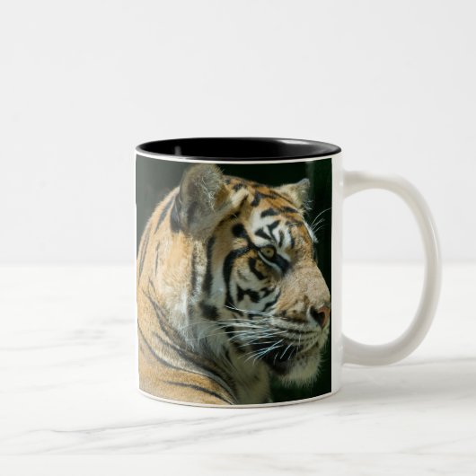 Sumatran Tiger Zweifarbige Tasse (Rechts)