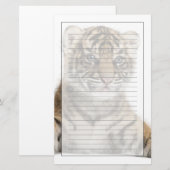 Sumatran Tigerjunges Briefpapier (Vorne/Hinten)