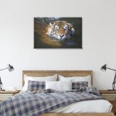Sumatrantiger, Panthera tigris sumatrae Leinwanddruck (Insitu (Schlafzimmer))