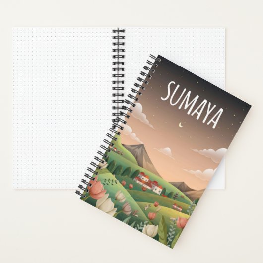 Sumayas Serene Valley Notebook 🌷 🏞️ Notizblock (Innen)
