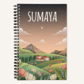 Sumayas Serene Valley Notebook 🌷 🏞️ Notizblock (Vorderseite)