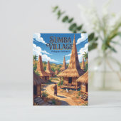 Sumba Insel Indonesien Postkarte (Stehend Vorderseite)