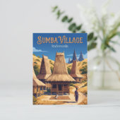 Sumba Insel Indonesien Postkarte (Stehend Vorderseite)