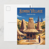 Sumba Insel Indonesien Postkarte (Vorne/Hinten)