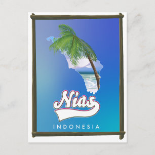 Sumba Insel Indonesien Reisekarte Einladungspostkarte