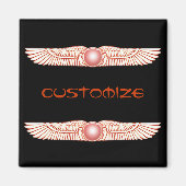 Sumerian Anunnaki Winged Sun Disk Magnet (Vorne)