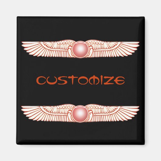 Sumerian Anunnaki Winged Sun Disk Magnet (Vorne)