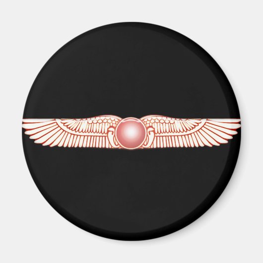 Sumerian Anunnaki Winged Sun Disk Magnet (Vorne)