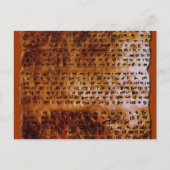 SUMERIAN CUNEIFORM SCHREIBEN Postkarte (Vorderseite)