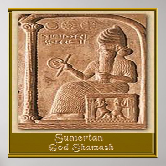 Sumerian God Samash Poster (Vorne)