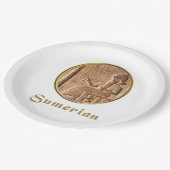 sumerisch pappteller (Schrägansicht)