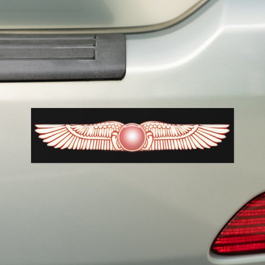 Sumerische Anunnaki Winged Sun-Scheibe Autoaufkleber (Auf Auto)