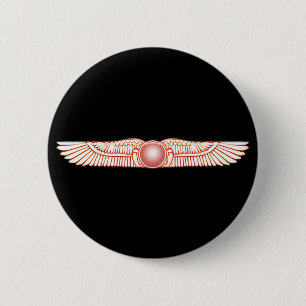 Sumerische Anunnaki Winged Sun-Scheibe Button