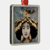 Sumerischer Kopfschmuck getragen durch Königin Silbernes Ornament (Rechts)
