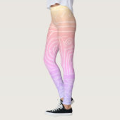 Sumerischer Mesopotamianischer Muster rosa Gelber Leggings (Links)
