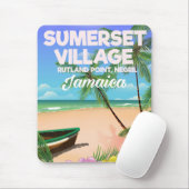 Sumerset Village Jamaica Reiseplakat Mousepad (Mit Mouse)