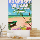 Sumerset Village Jamaica Reiseplakat Poster (Küche)