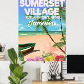 Sumerset Village Jamaica Reiseplakat Poster (Heimbüro)