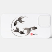 Sumi-e Goldfish Case-Mate iPhone Hülle (Rückseite (Horizontal))