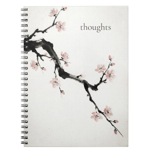 Sumi-E Ink | Cherry Blossom | Everyday Notebook Notizblock (Vorderseite)