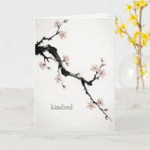 Sumi-E Ink | Cherry Blossom | Galentine Kindred Karte (Gelbe Blume)