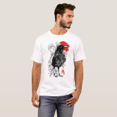 Sumi-e japanese sparrow T-Shirt (Vorne ganz)