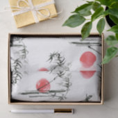 Sumi-e japanische Tintenmalerei Seidenpapier (Geschenk)