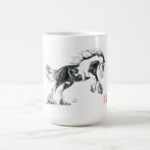 Sumi-e PferdeTasse Kaffeetasse (Mittel)